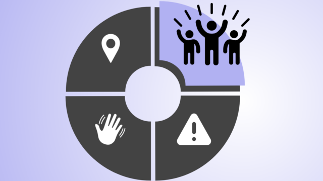 A generic ping wheel with a collaboration-style icon highlighted