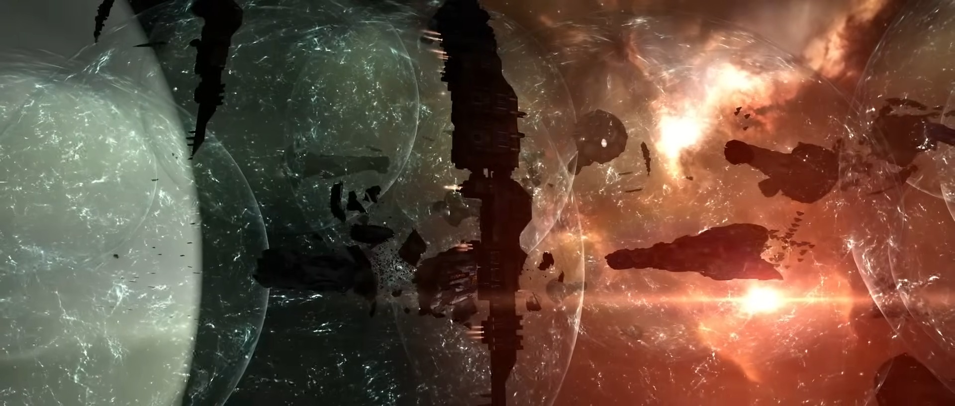 An epic battle scene from Eve.