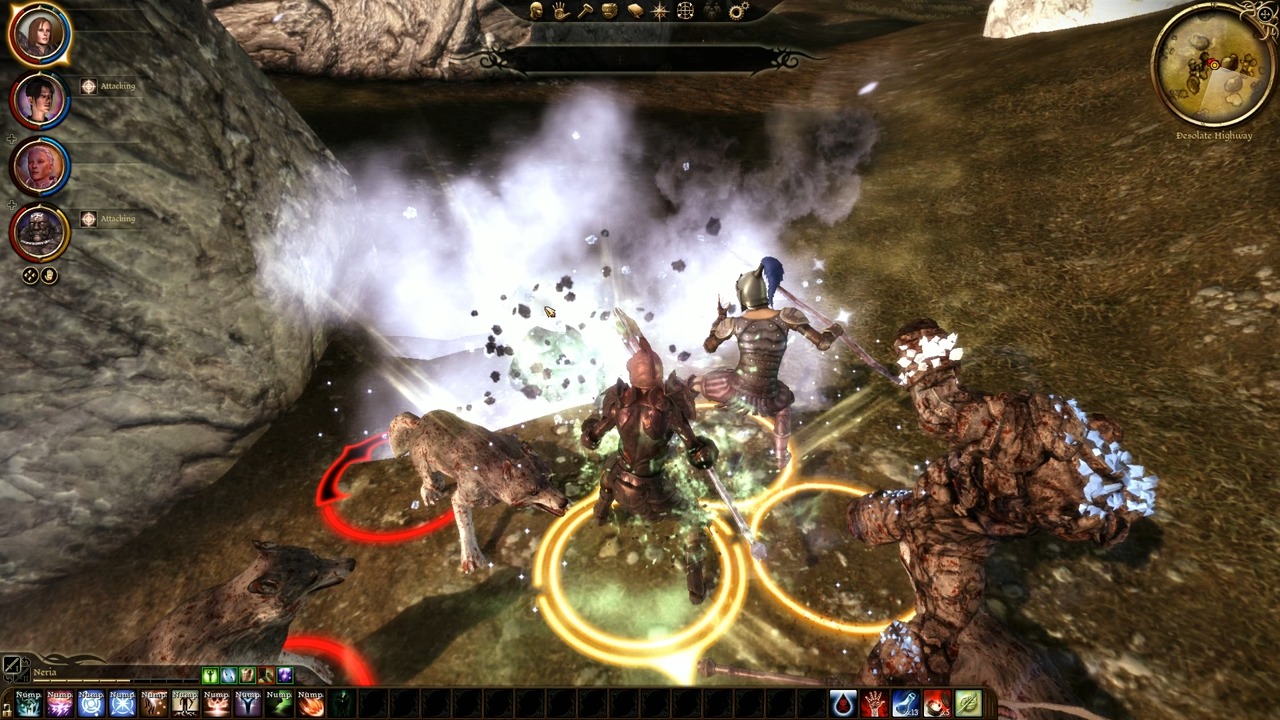 Screenshot of gameplay from Dragon Age: Origins.