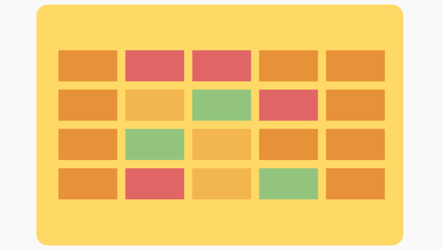 Conceptual graphic of a risk register