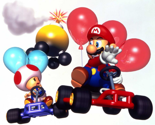 Artwork from Mario Kart 64
